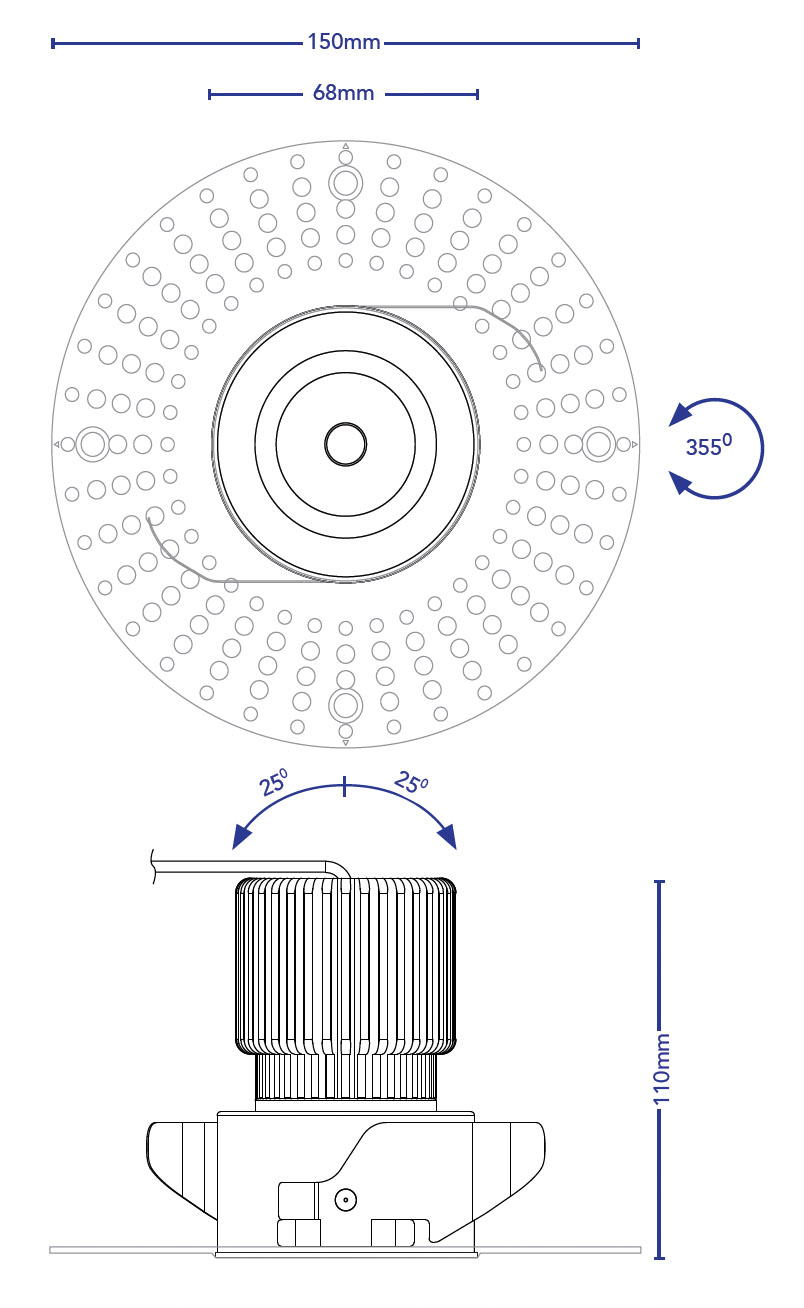 Downlight Csc T.4910.lineart